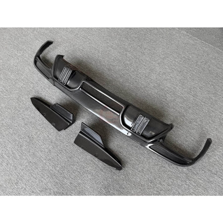 BMW X5M F95 Sport Utility 4-Door 2020-2024 Carbon Fiber Rear Bumper Diffuser Lip Splitters-Ahacarbon
