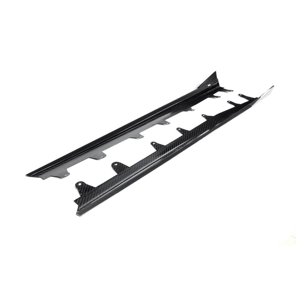 BMW X5M F95 Sport Utility 4-Door 2023-2025 Dry Carbon Fiber Side Skirts Extension Lip Spoiler-Ahacarbon