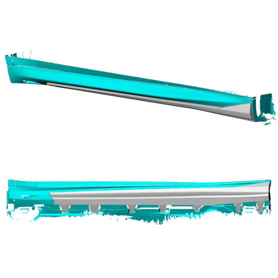 BMW X5M F95 Sport Utility 4-Door 2023-2025 Dry Carbon Fiber Side Skirts Extension Lip Spoiler-Ahacarbon