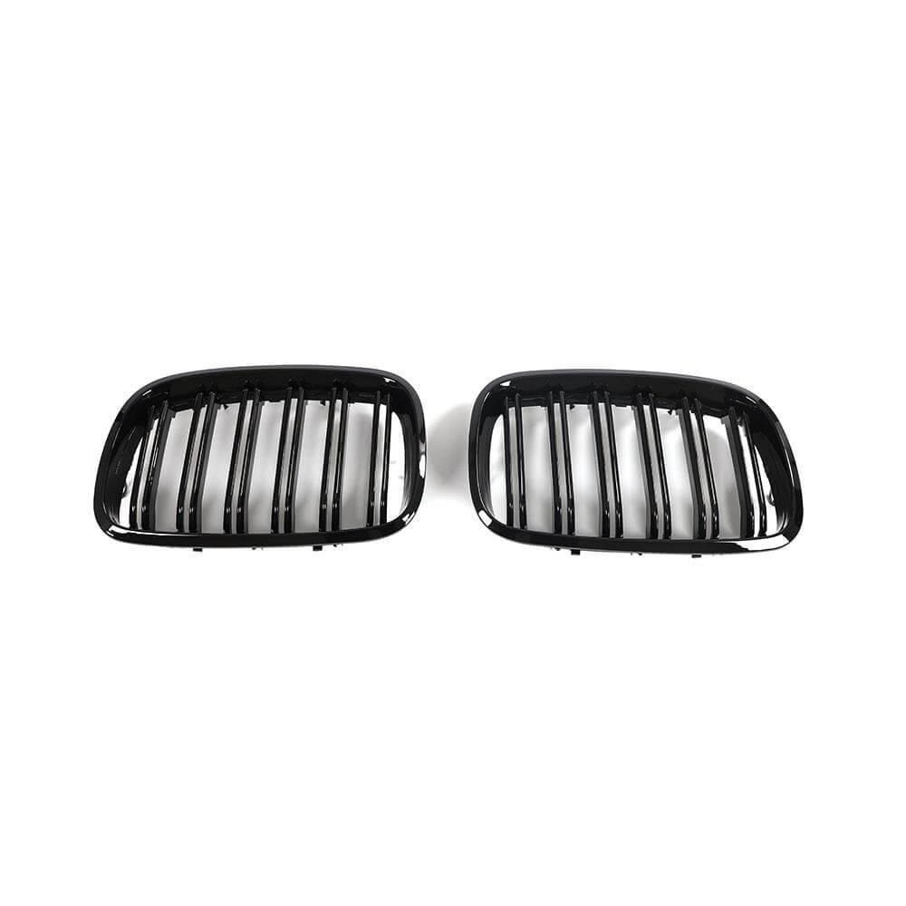 BMW X5 X6 E70 E71 X5M X6M 2008-2014 Front Grille Glossy Black ABS-Ahacarbon