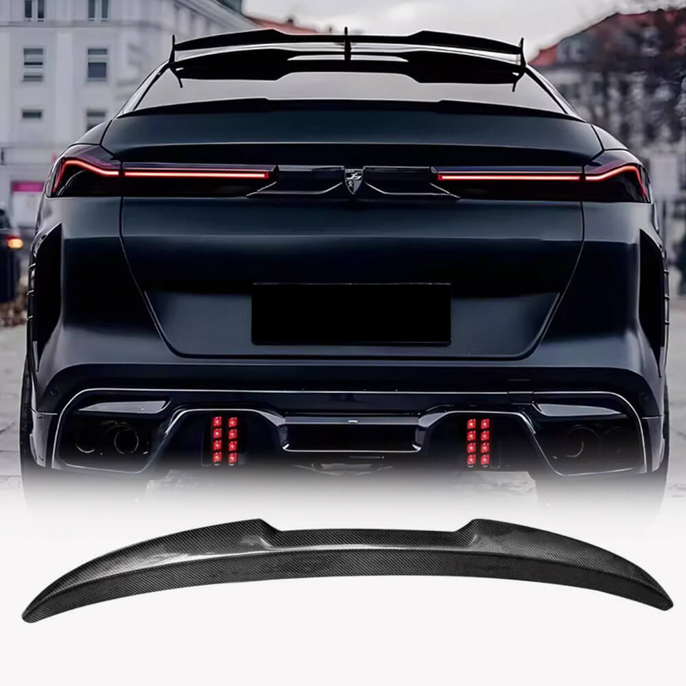 BMW X6 G06 2020-2024 Rear Trunk Spoiler Carbon Fiber-Ahacarbon