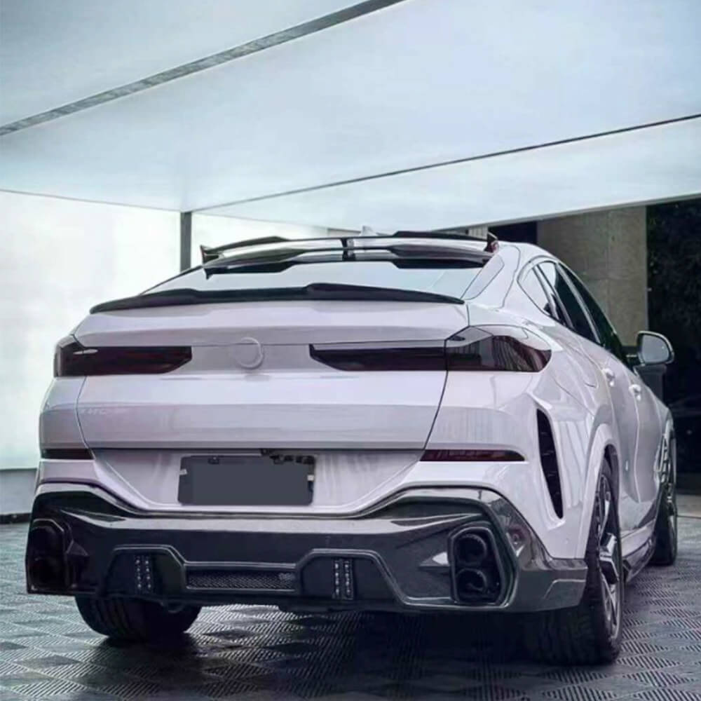 BMW X6 G06 2020-2024 Rear Trunk Spoiler Carbon Fiber-Ahacarbon