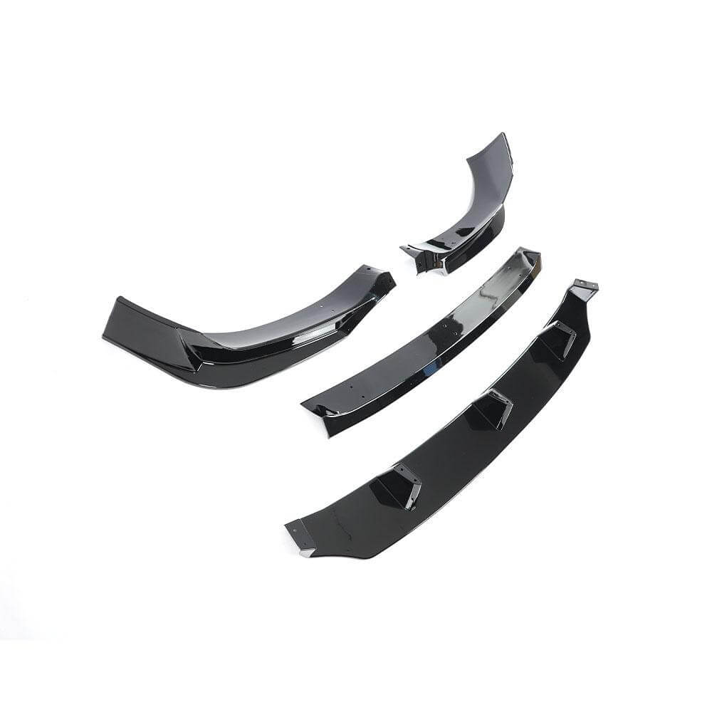 BMW X6 G06 M Sport Utility (2020-2024) Glossy Black ABS Front Bumper Lip_ahacarbon