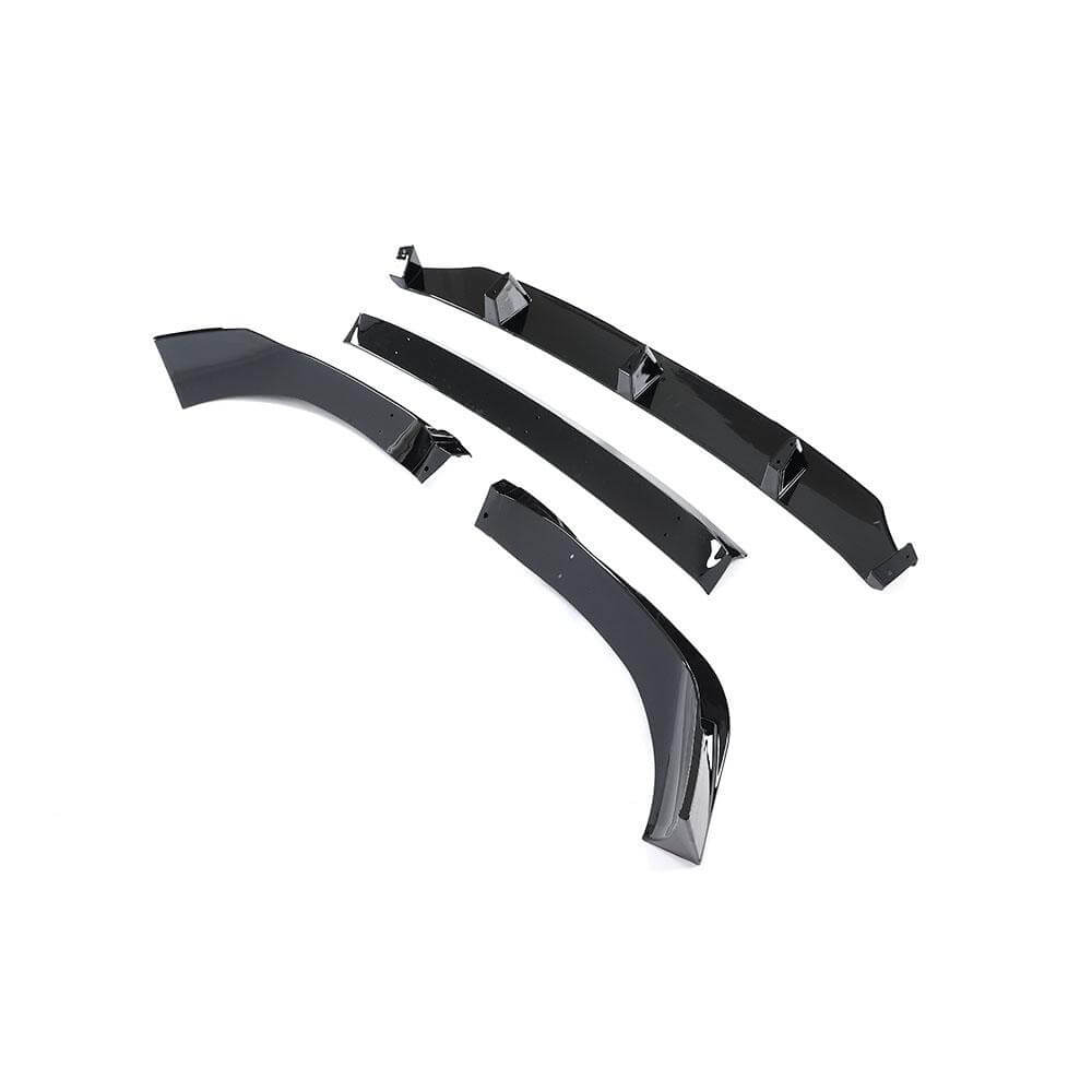 BMW X6 G06 M Sport Utility (2020-2024) Glossy Black ABS Front Bumper Lip_ahacarbon