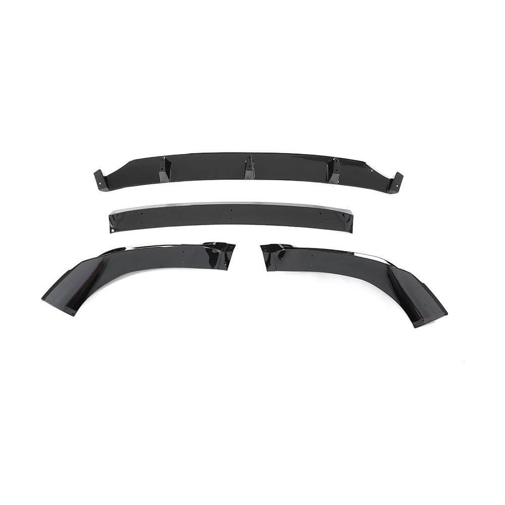 BMW X6 G06 M Sport Utility (2020-2024) Glossy Black ABS Front Bumper Lip_ahacarbon