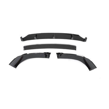 BMW X6 G06 M Sport Utility (2020-2024) Glossy Black ABS Front Bumper Lip_ahacarbon