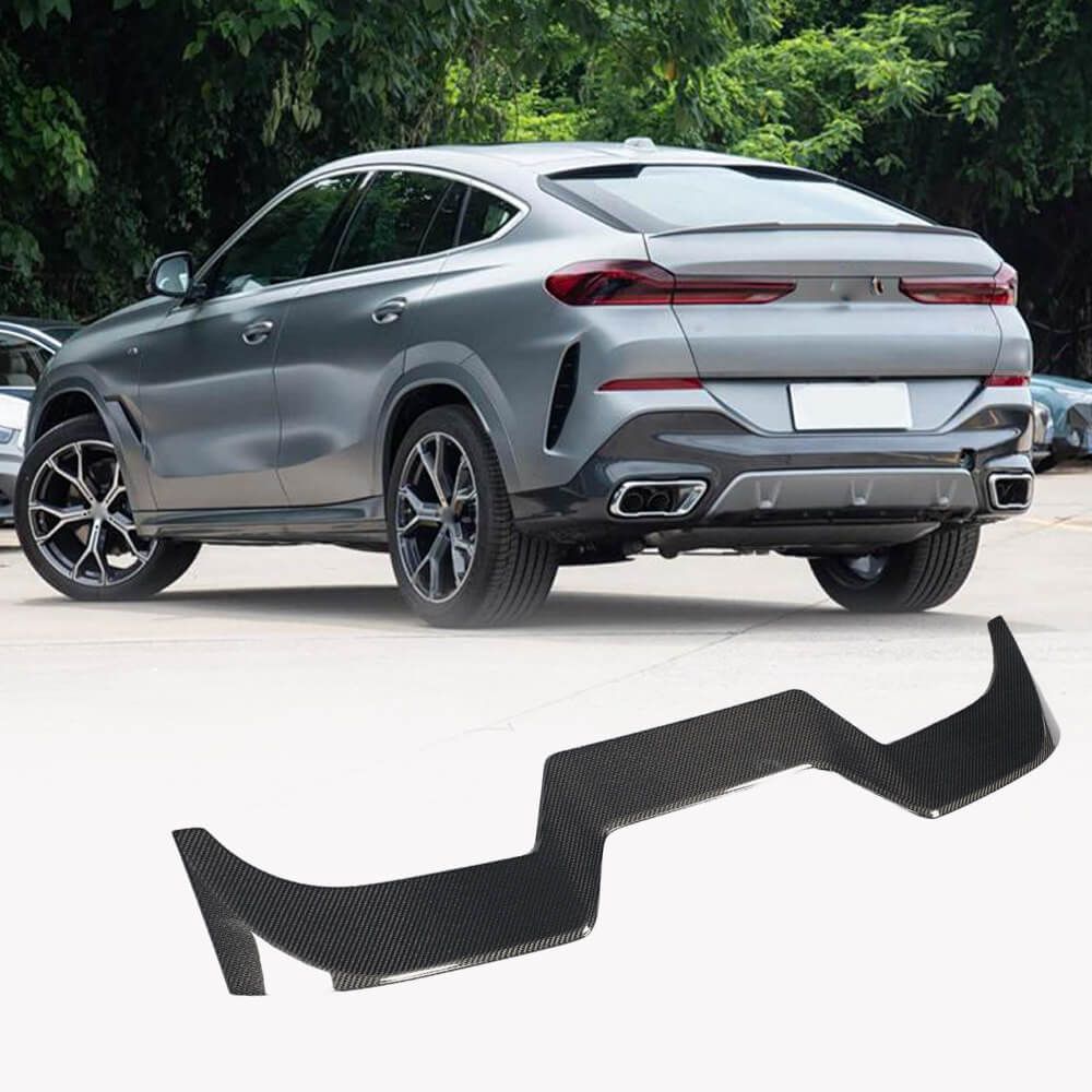 BMWX6X6M2020-2024RearRoofSpoilerFullCarbonFiber-ahacarbon