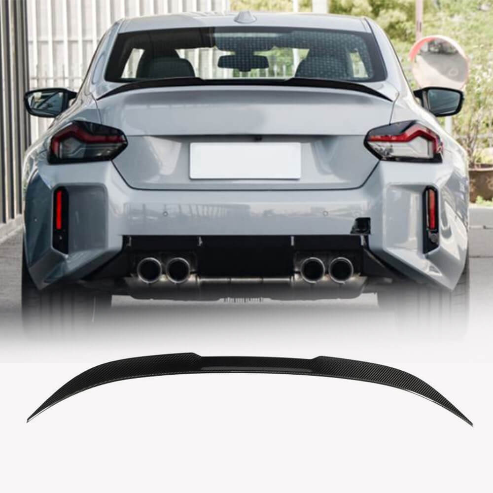 BMW 2 Series G42 220i 230i G87 M2 2022-2023 Dry Carbon Fiber Rear Trunk Spoiler-Ahacarbon