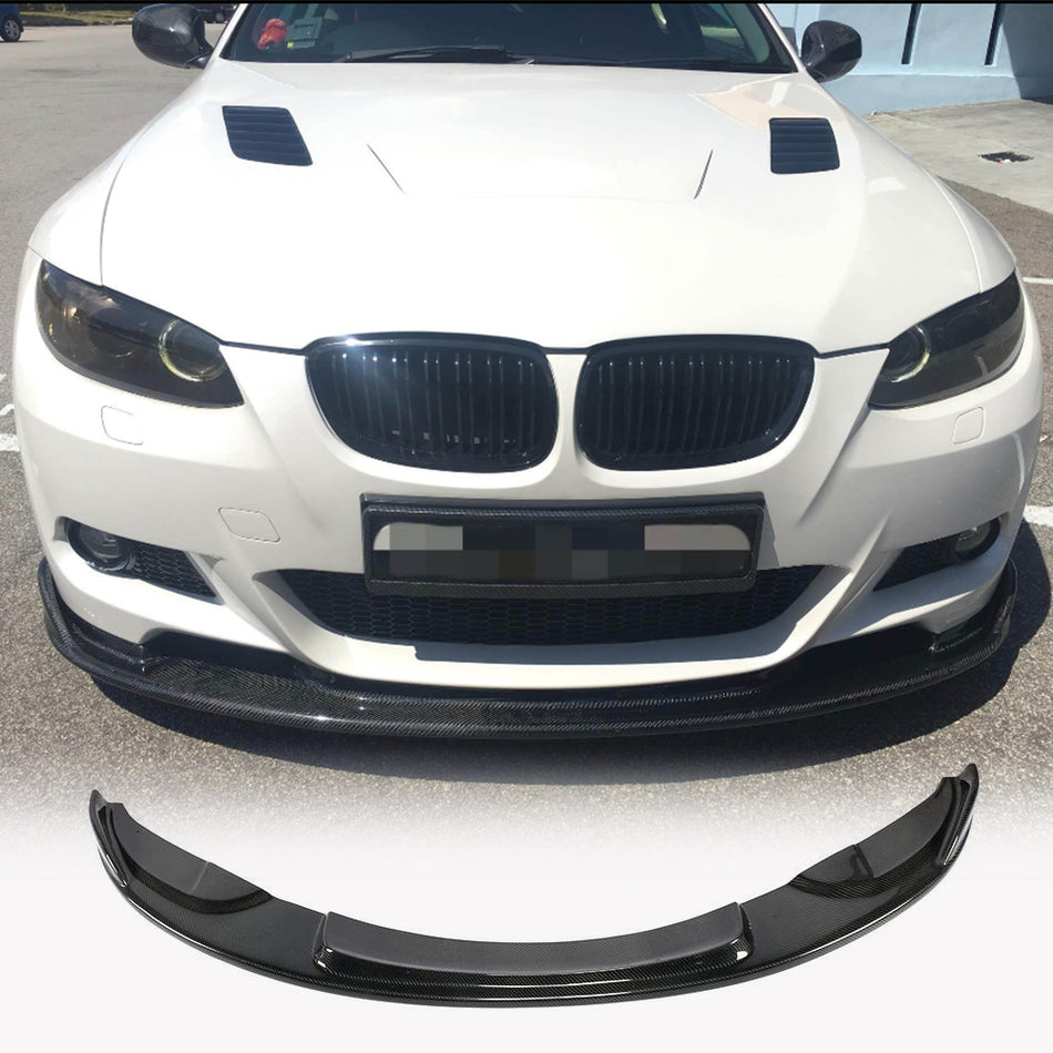 BMW 3 Series E90 E92 E93 M3 2008-2013 Front Bumper Lip Carbon Fiber-Ahacarbon
