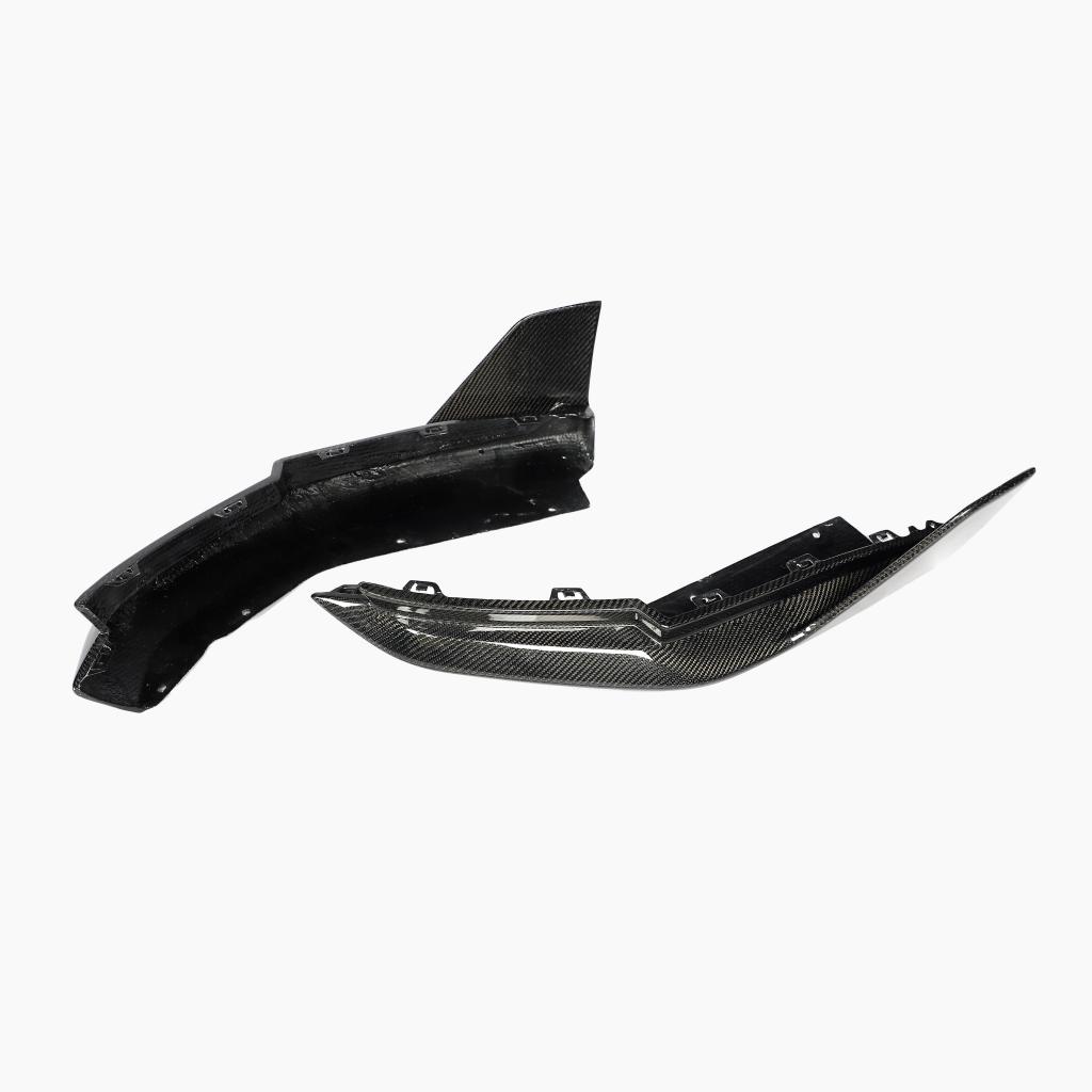 BMW 3 Series G80 M3 2021+ Rear Bumper Splitters  Carbon Fiber-Ahacarbon
