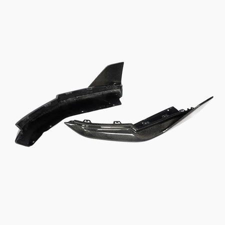 BMW 3 Series G80 M3 2021+ Rear Bumper Splitters  Carbon Fiber-Ahacarbon