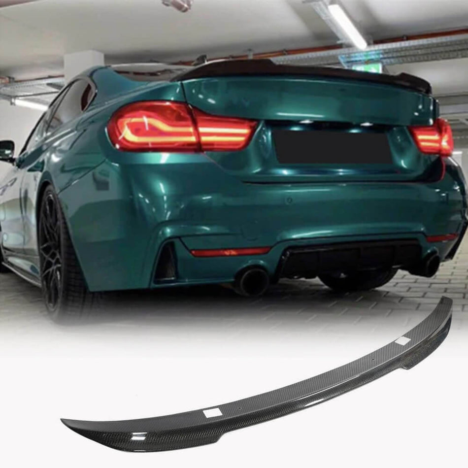 BMW 4 Series F32 Coupe 2014-2019 Rear Trunk Spoiler Carbon Fiber-Ahacarbon