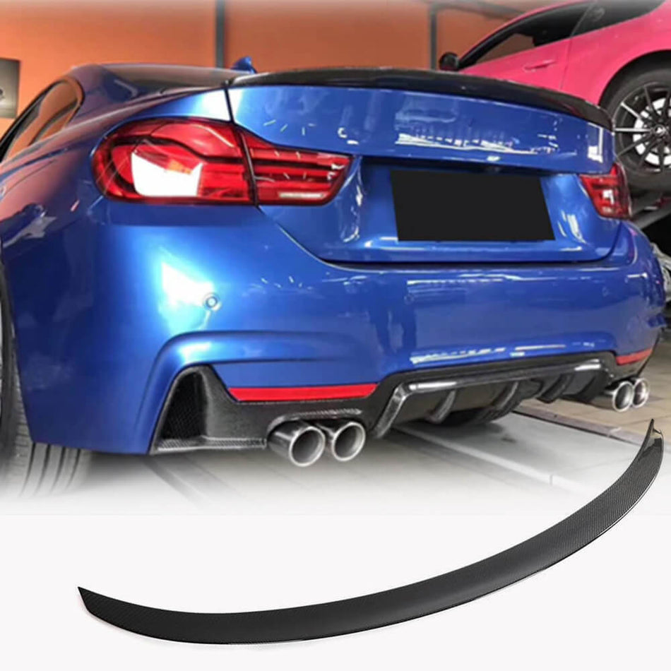 BMW 4 Series F36 2014-2019 Rear Trunk Spoiler Carbon Fiber-Ahacarbon