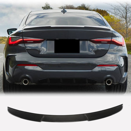 BMW 4 Series G22, G82 M4 Coupe 2021-2025 Rear Trunk Spoiler Carbon Fiber-Ahacarbon