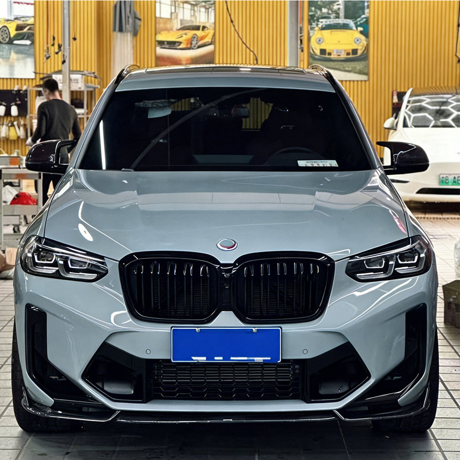 BMWX3G01M40iSportUtility2022_FrontBumperLipCarbonFiber_ahacarbon