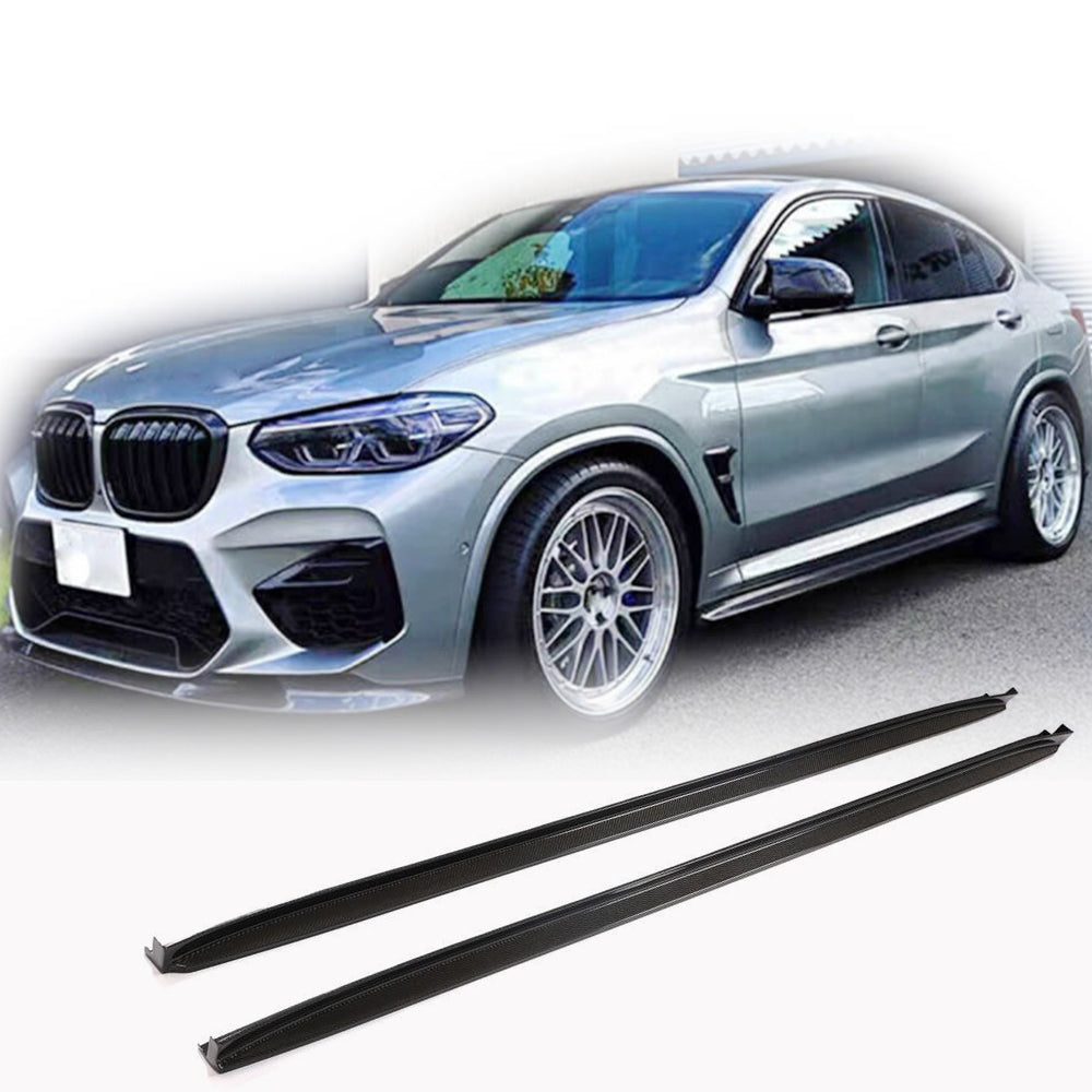 BMW X3 M-Sport X3M F97 X4 M Sport X4M F98 G01 G02 2019-2021 Side Skirts Carbon Fiber-Ahacarbon