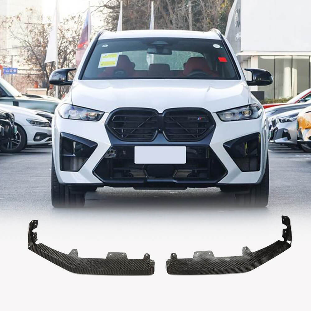 BMW X5M F95 Sport Utility 4-Door 2023UP Dry Carbon Fiber Front Bumper Lip Spoiler-Ahacarbon