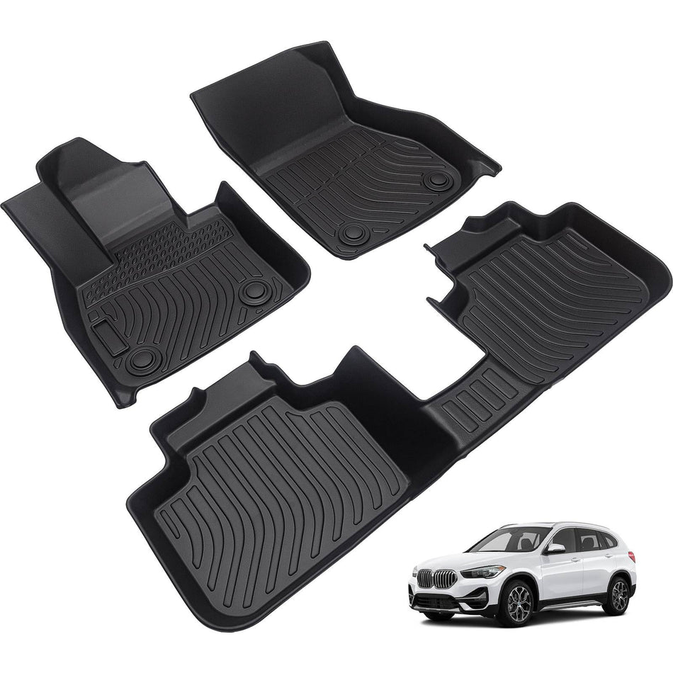 Car Floor Mats Replacement for BMW X1 F48 2016-2022 Floor Liners All Weather
