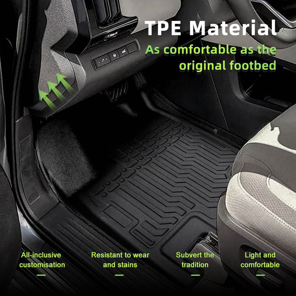 For Nissan Pathfinder 2022 2023 Car Floor Mats All-Weather TPE Rubber Car Mats
