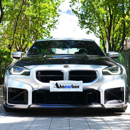 Carbon Fiber Front Bumper Splitter for BMW M2 G87 2023+ - www.ahacarbon.com