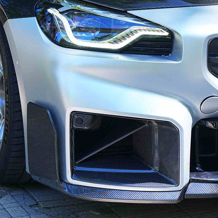 Carbon Fiber Front Bumper Splitter for BMW M2 G87 2023+ - www.ahacarbon.com