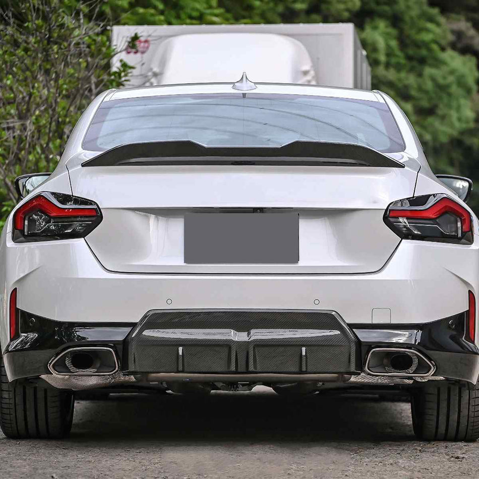 Carbon Fiber Rear Trunk Spoiler for BMW 2 Series G42 Coupé/G87 M2 2022+
