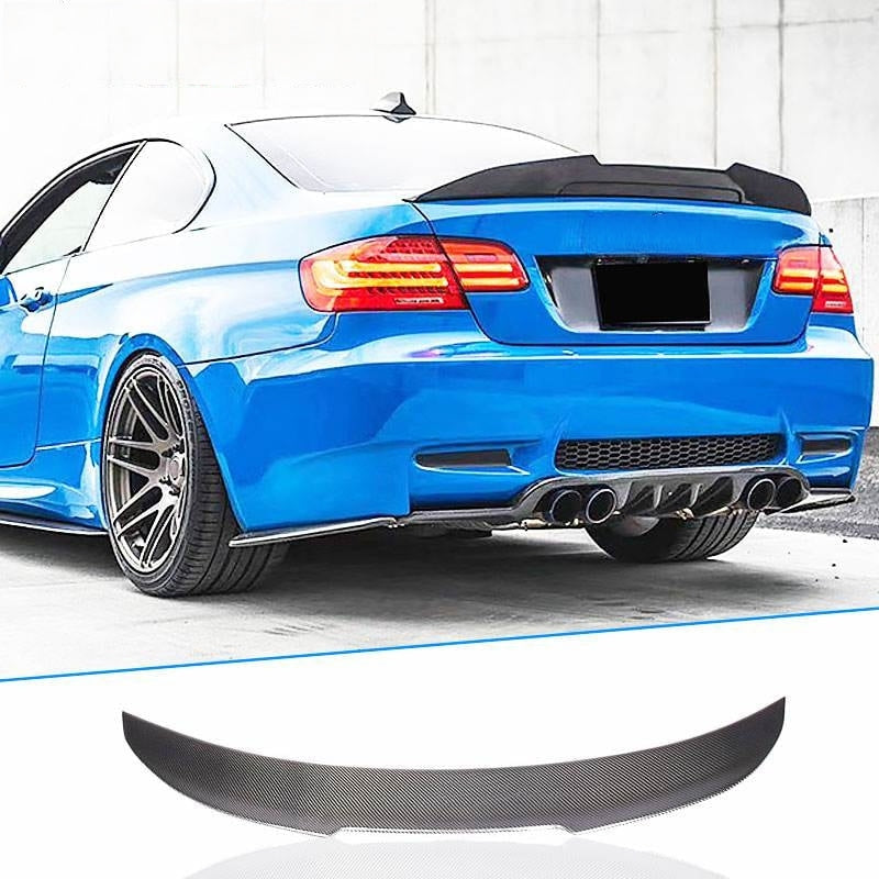 BMW 3 Series E92/E92 M3 Coupe 2006-2013 Rear Trunk Spoiler Carbon Fiber-Ahacarbon