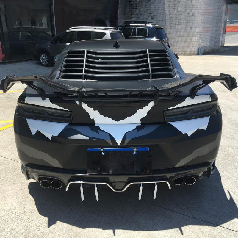 2016-2019 Chevrolet Camaro Coupe rear spoiler front rear view