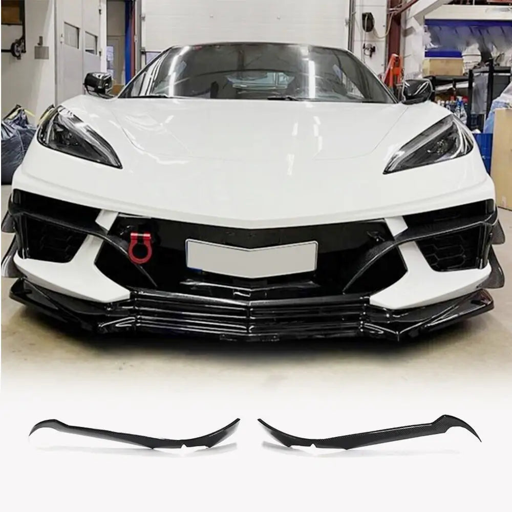 Eightless Design Chevrolet Corvette C8 Carbon Fiber Front Fog Lamp Air Fender Vents