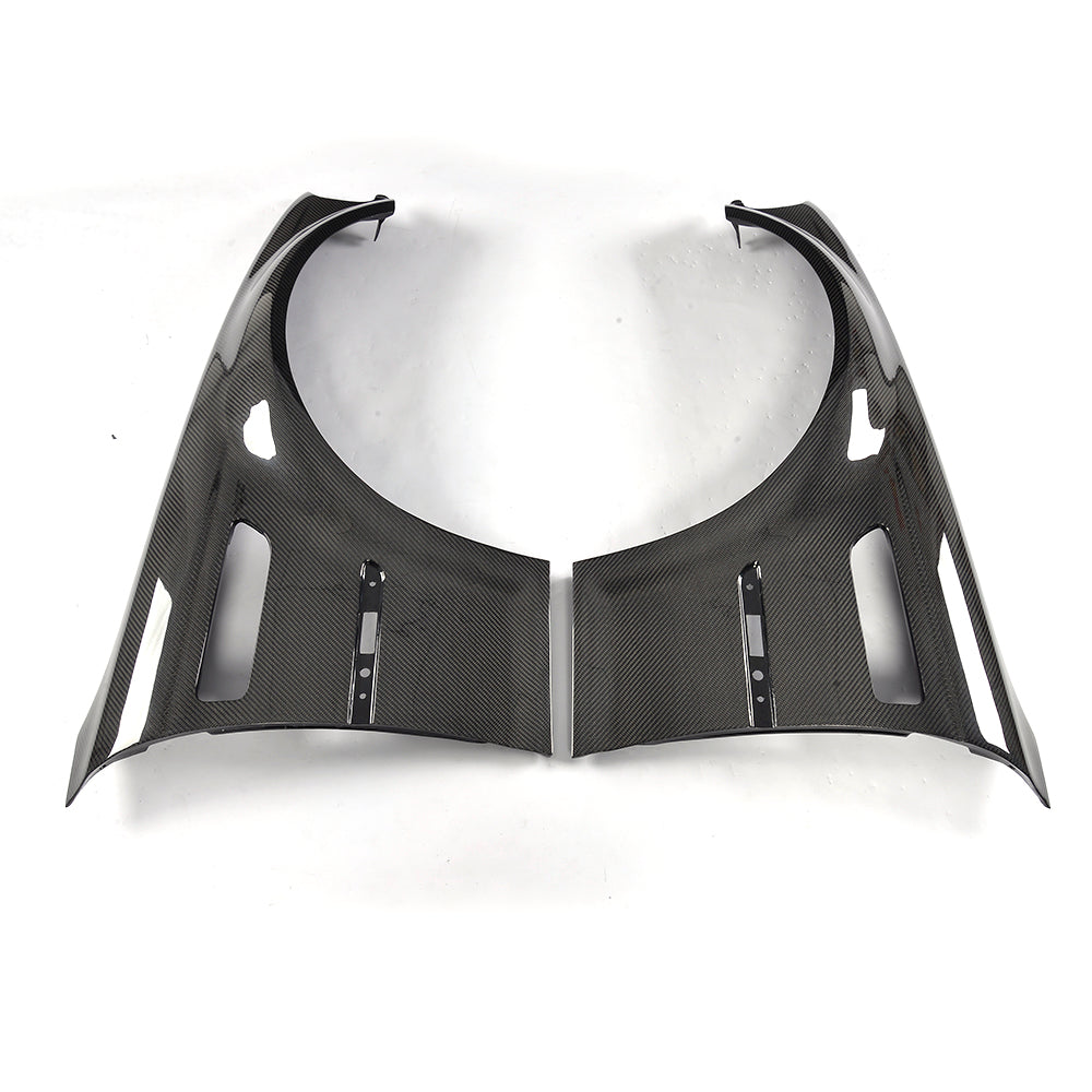 BMW E46 M3 carbon fiber front fenders with side air vents full set