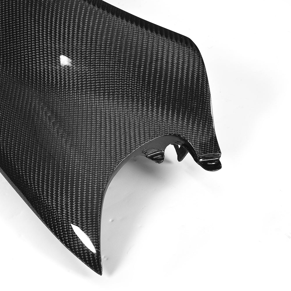 BMW E46 M3 carbon fiber front fender mounting tab detail