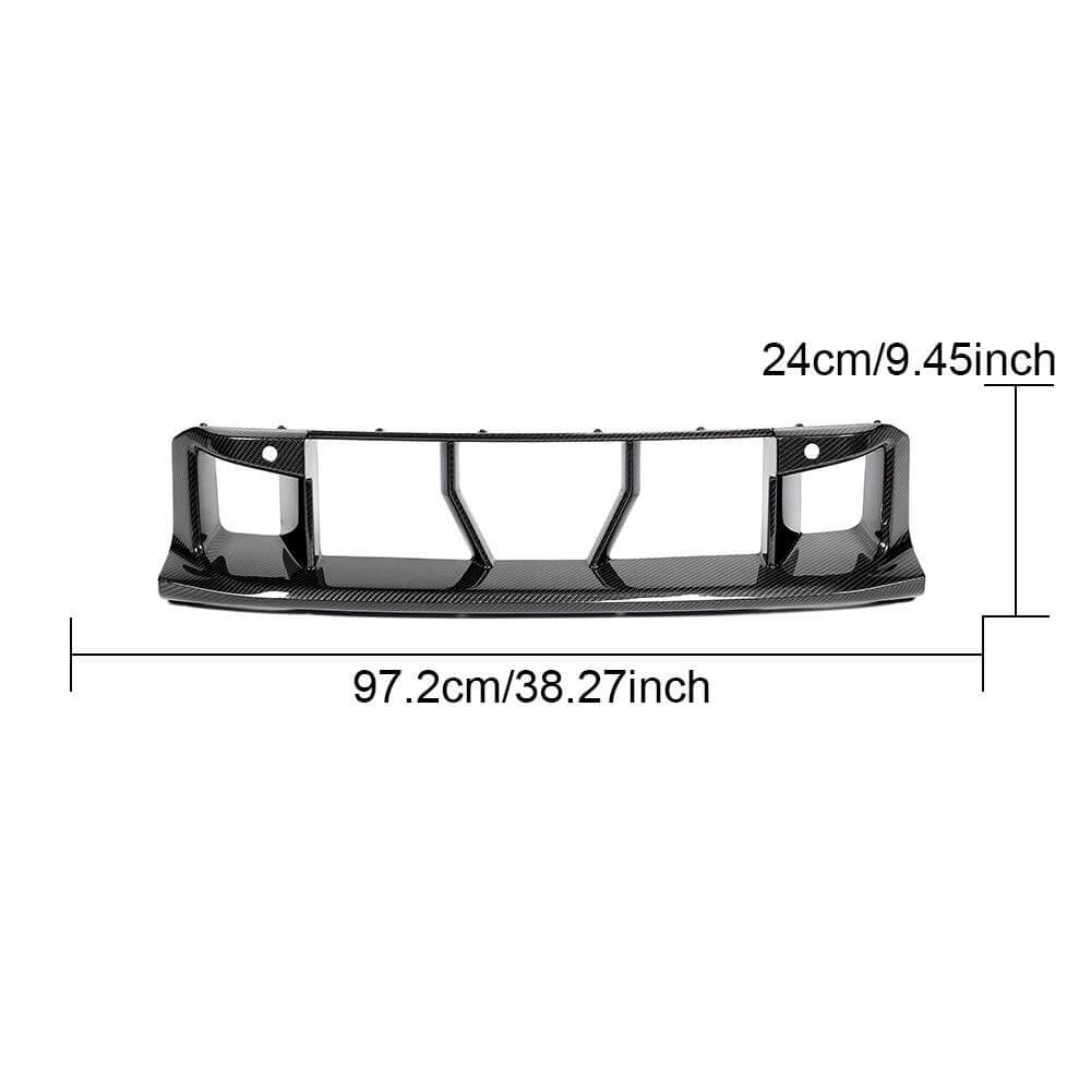 DryCarbonFiberFrontBumperCenterTrimforBMW2SeriesG87M2Coupe2023-2024-ahacarbon