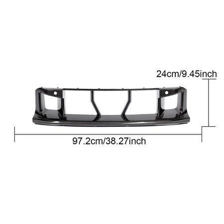 DryCarbonFiberFrontBumperCenterTrimforBMW2SeriesG87M2Coupe2023-2024-ahacarbon