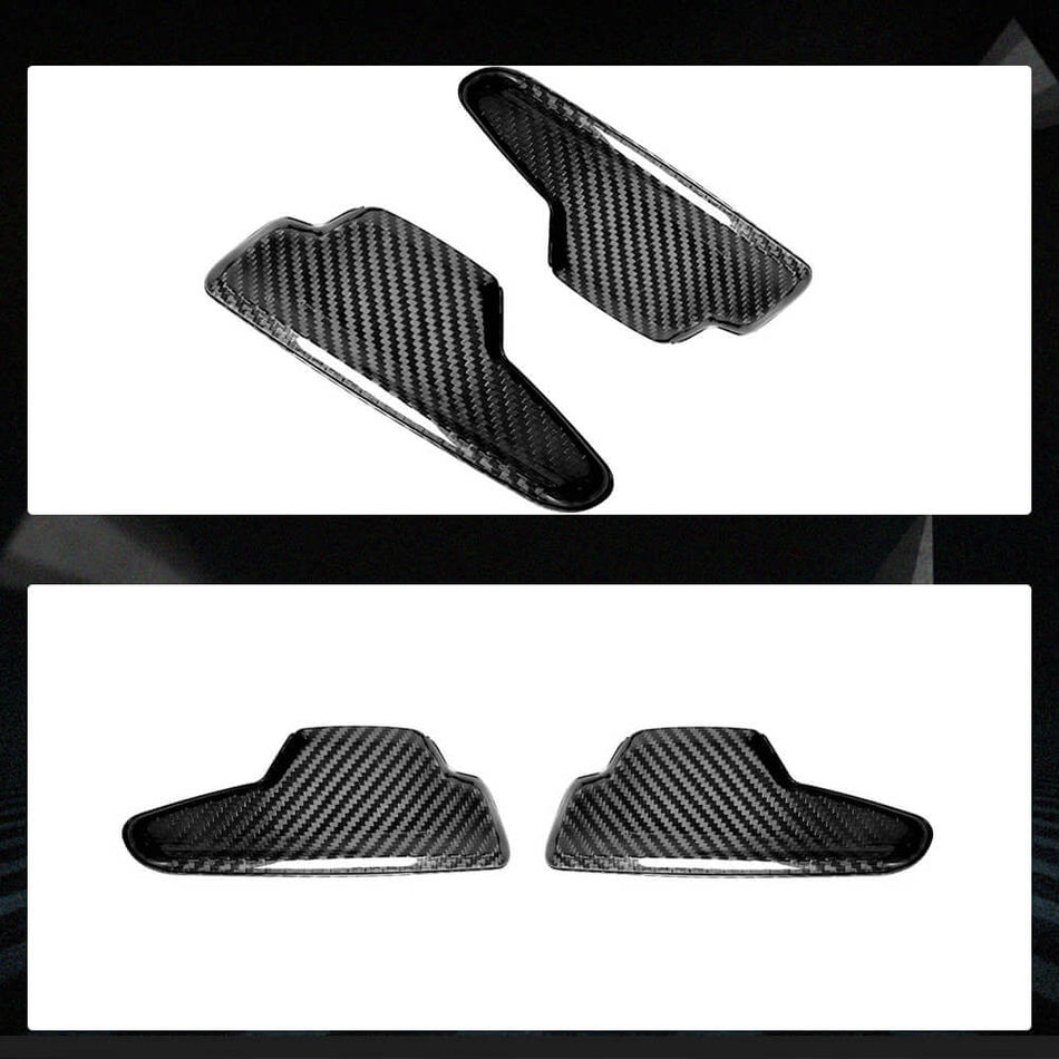 Dry Carbon Fiber Paddle Shifter for Chevrolet Corvette C8 21-22 2-Door Add-on Style Pair