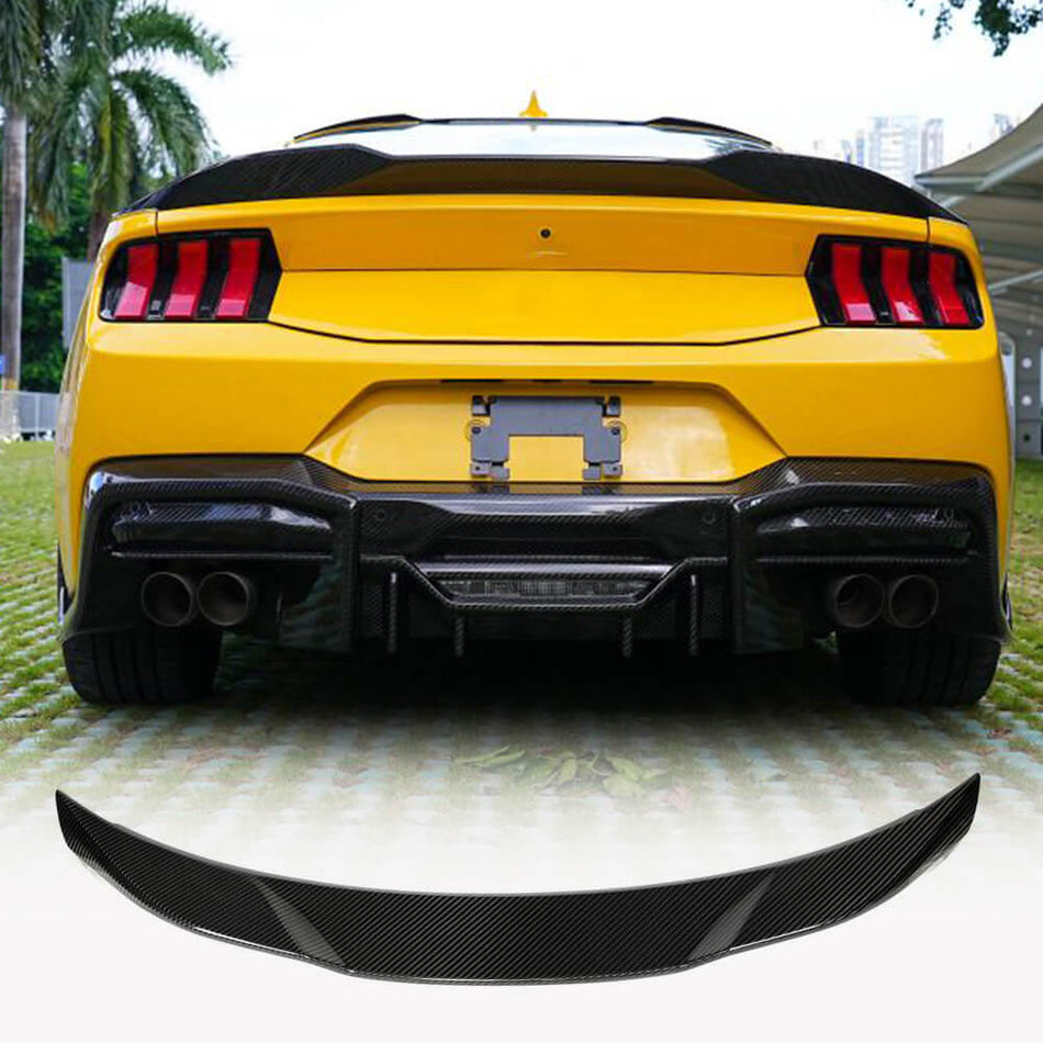 DryCarbonFiberRearTrunkSpoilerforFordMustangGTS65020242025-Ahacarbon