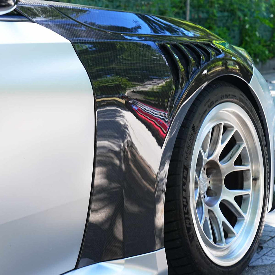 Dry Carbon Fiber Side Air Fender Vents for BMW M2 G87 2023+ - www.ahacarbon.com