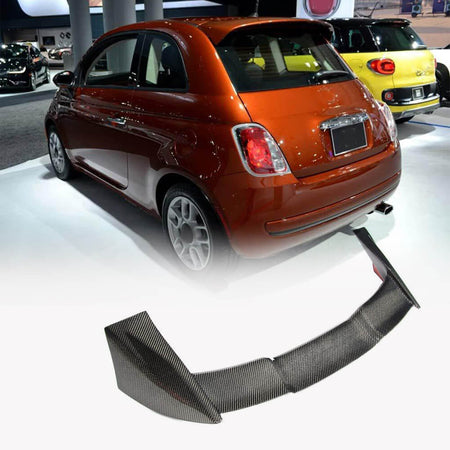 Fiat 500 Abarth 595 2010-2020 Real Carbon Fiber Rear Roof Spoiler-Ahacarbon