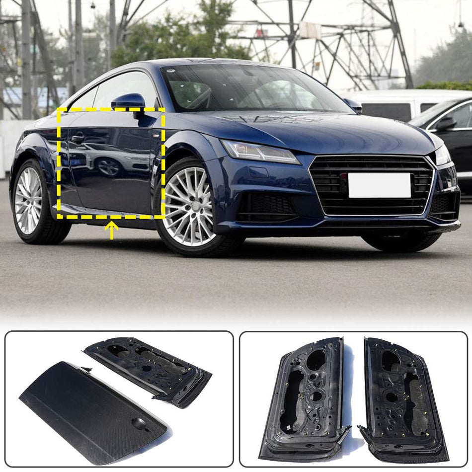 For Audi TT/ TTS/ TT RS Mk3 8S 16-18 Carbon Fiber Doors 1 Pair
