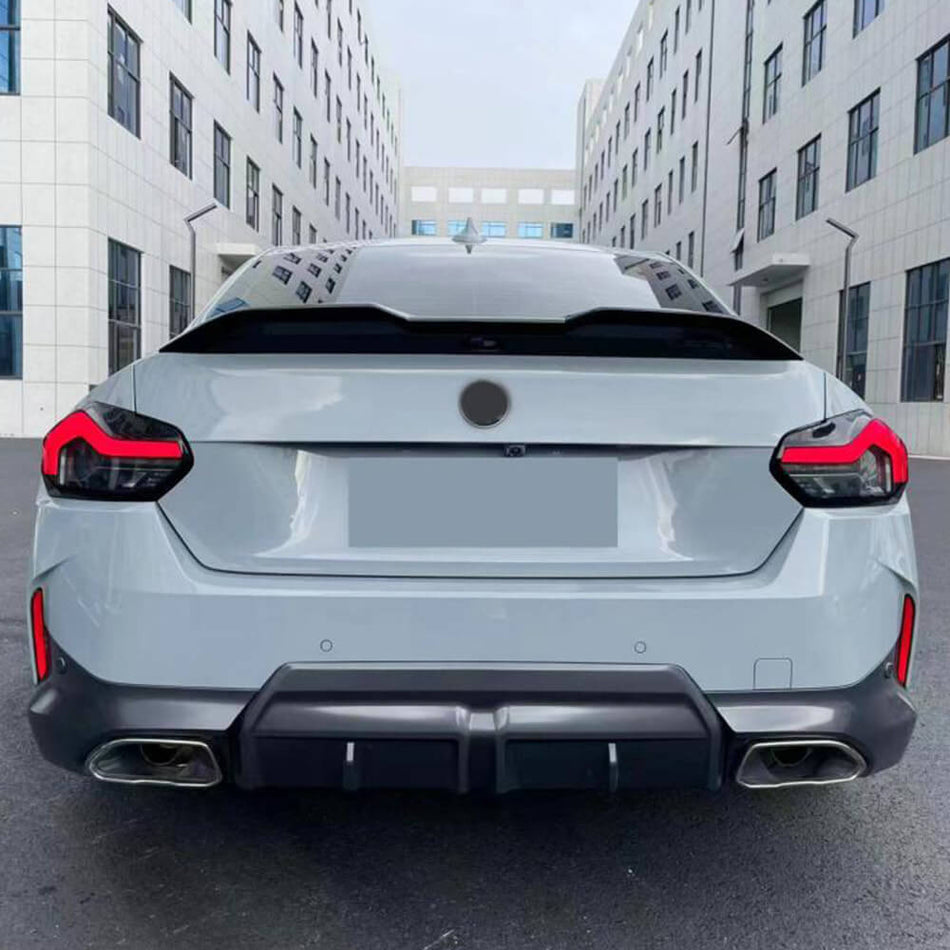 For BMW 2 Series G42 220i 230i Coupe 22-23 Glossy Black Rear Trunk Spoiler Boot Wing Lip Factory Outlet