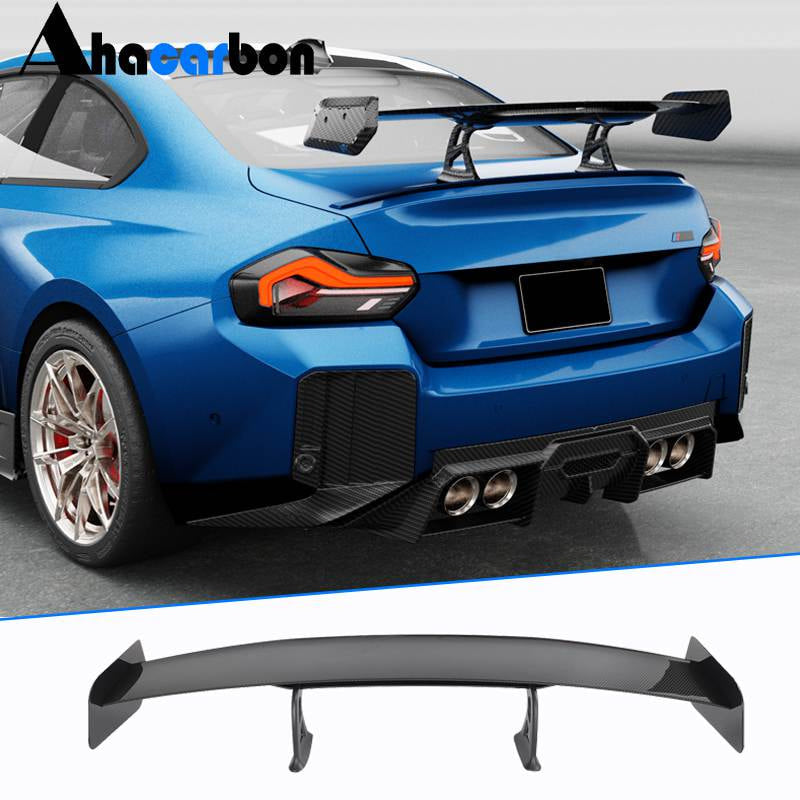 For BMW 2 Series M2 G87 Coupe 22-24 Dry Carbon Fiber Trunk Spoiler Rear Tail Deck Wing Boot Lid Highkick Spoiler