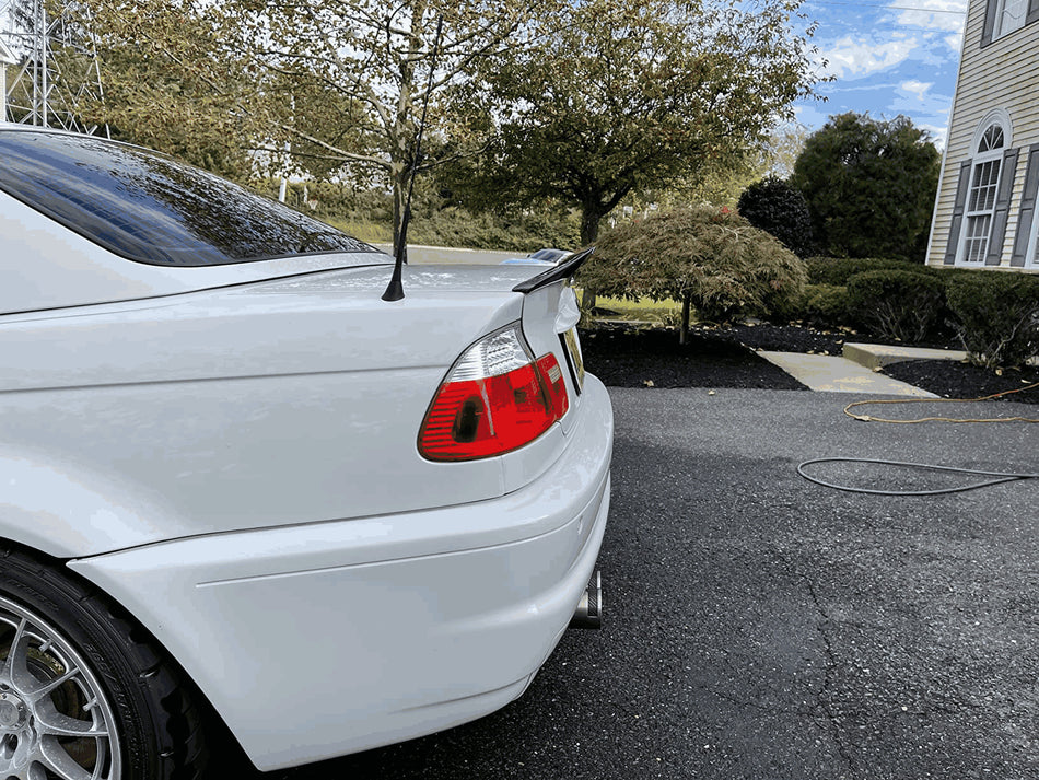 BMW E46 M3 Carbon Fiber Rear Trunk Spoiler Wing Lip