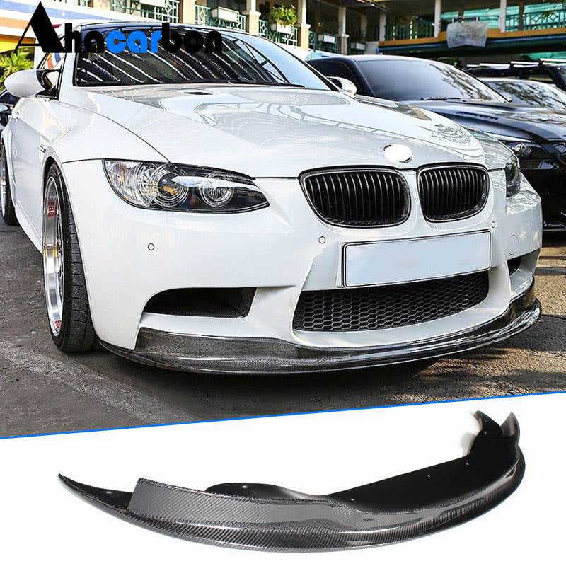 For BMW 3 Series E90 E92 E93 M3 Carbon Fiber Front Bumper Lip Chin Spoiler Wide Body Kit