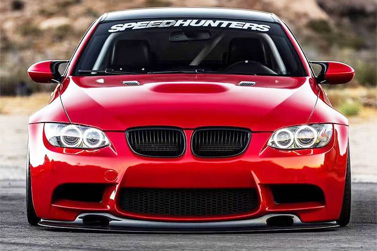 08-13 BMW E90 E92 E93 M3 Only E Style Carbon Fiber Front Bumper Add-on 08-13 BMW E90 E92 E93 M3 Only E Style Carbon Fiber Front Bumper Add-on