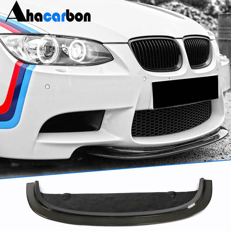 For BMW 3 Series E90 E92 E93 M3 Carbon Fiber Front Bumper Lip Spoiler Wide Body Kit