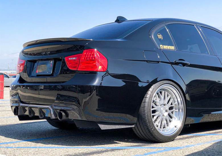 BMW 3 Series E90 M Sport 2005-2012 Rear Bumper Diffuser Carbon Fiber ...