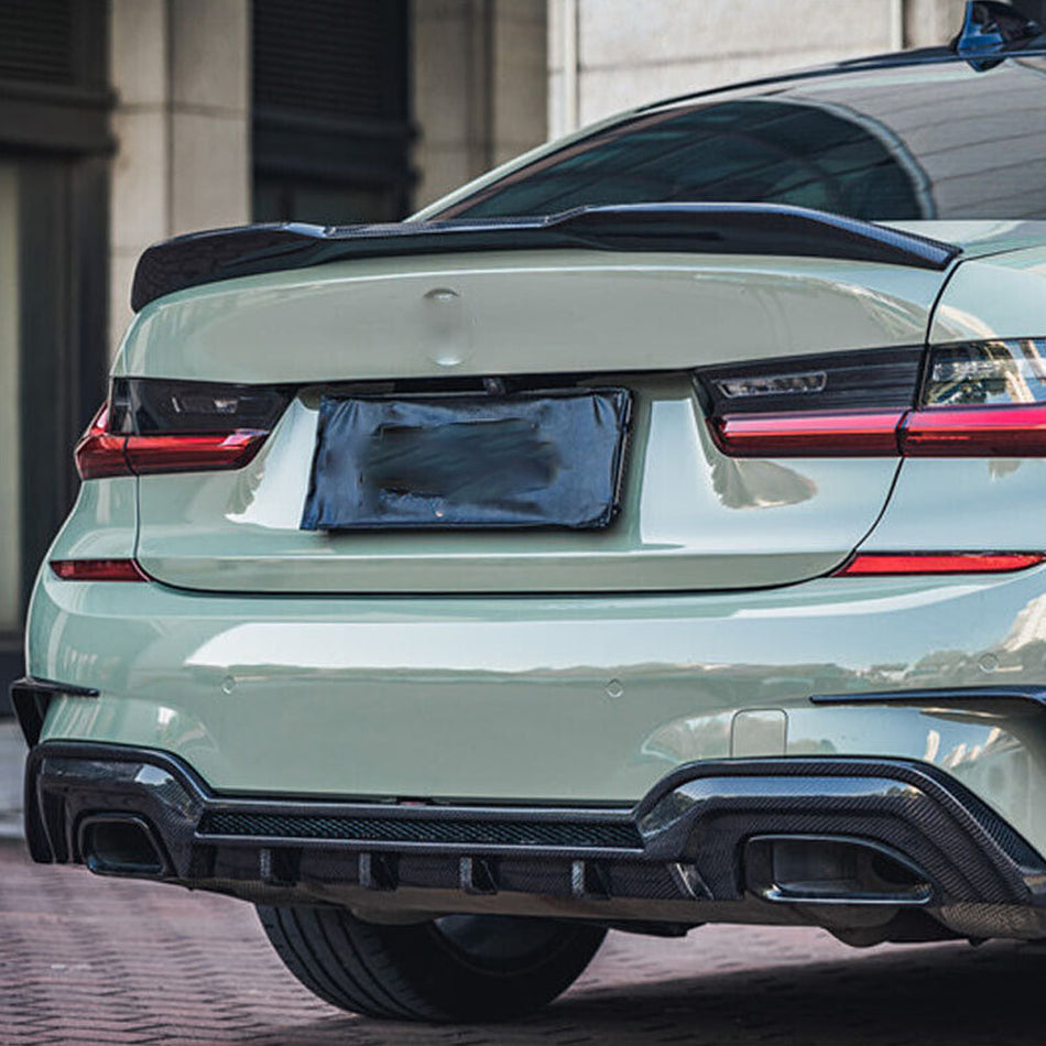 BMW G20 320i 330i Carbon Fiber Rear Diffuser Lip