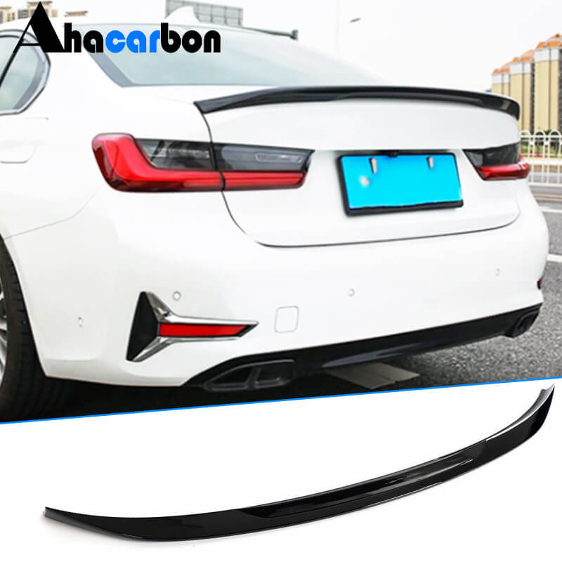 For BMW 3 Series G20 G28 G80 M3 2019-2023 Golssy Black Rear Trunk Spoiler Boot Wing Lip | 320i 330i 330e M340i 318d 320d 330d