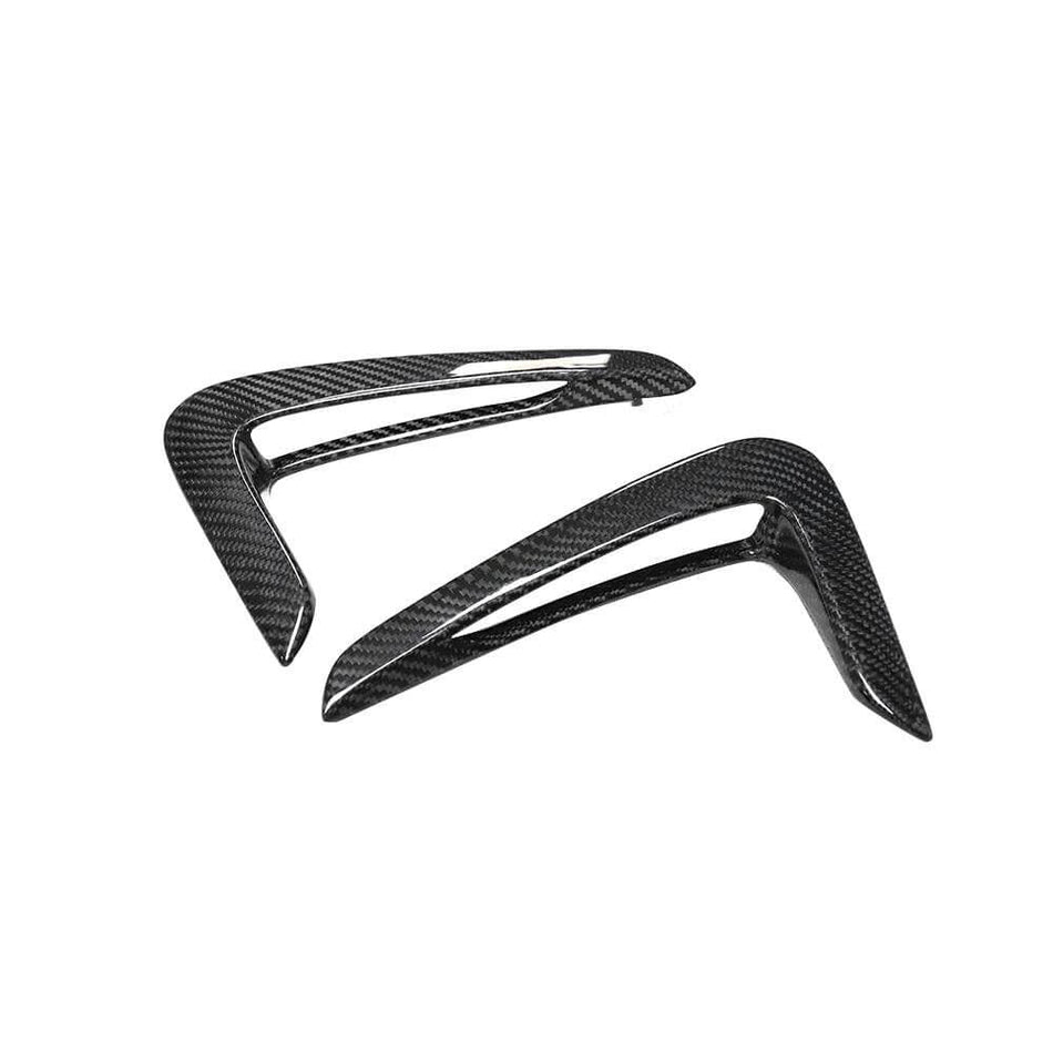 For BMW 4 Series F32 F33 F36 Dry Carbon Fiber Replacement Side Air Fender Vent Cover Trims | 420i 428i 430i 435i 440i