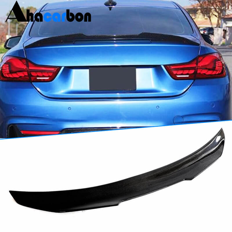 For BMW 4 Series F33 F83 M4 Convertible 2014-2019 Carbon Fiber Rear Trunk Spoiler Boot Wing Lip Body Kits Factory Outlet