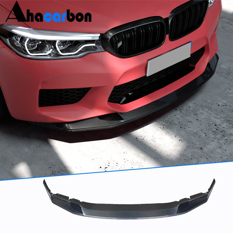 For BMW 5 Series F90 M5 Pre-LCI Carbon Fiber Front Bumper Lip Spoiler Wide Body Kit